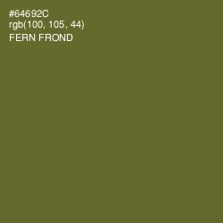 #64692C - Fern Frond Color Image